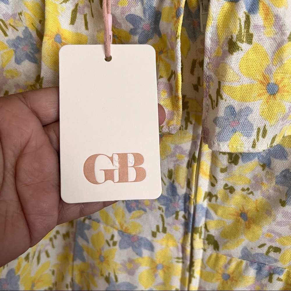 GB Halter Ruffle Floral Pattern Dress Size XL NWT - Picture 8 of 10